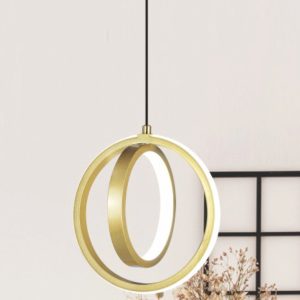 Đèn thả trần thiết kế vòng tròn độc đáo, phong cách hiện đại, ánh sáng sang trọng cho nội thất