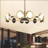 Đèn chùm trang trí cao cấp, kết hợp pha lê lấp lánh và chi tiết kim loại tinh xảo, mang lại vẻ đẹp hiện đại và sang trọng cho phòng khách, biệt thự hay sảnh lớn