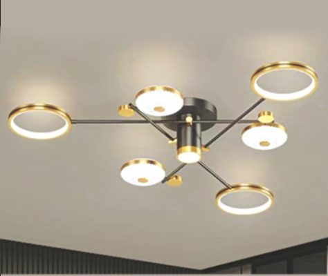 Đèn chùm trang trí cao cấp, kết hợp pha lê lấp lánh và chi tiết kim loại tinh xảo, mang lại vẻ đẹp hiện đại và sang trọng cho phòng khách, biệt thự hay sảnh lớn