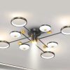 Đèn chùm trang trí cao cấp, kết hợp pha lê lấp lánh và chi tiết kim loại tinh xảo, mang lại vẻ đẹp hiện đại và sang trọng cho phòng khách, biệt thự hay sảnh lớn